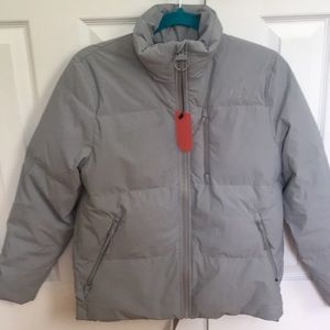 New with tags gray puffer jacket